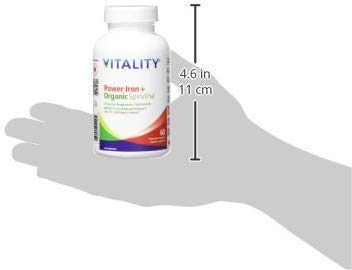 Allergen-free vegan iron supplement iconography