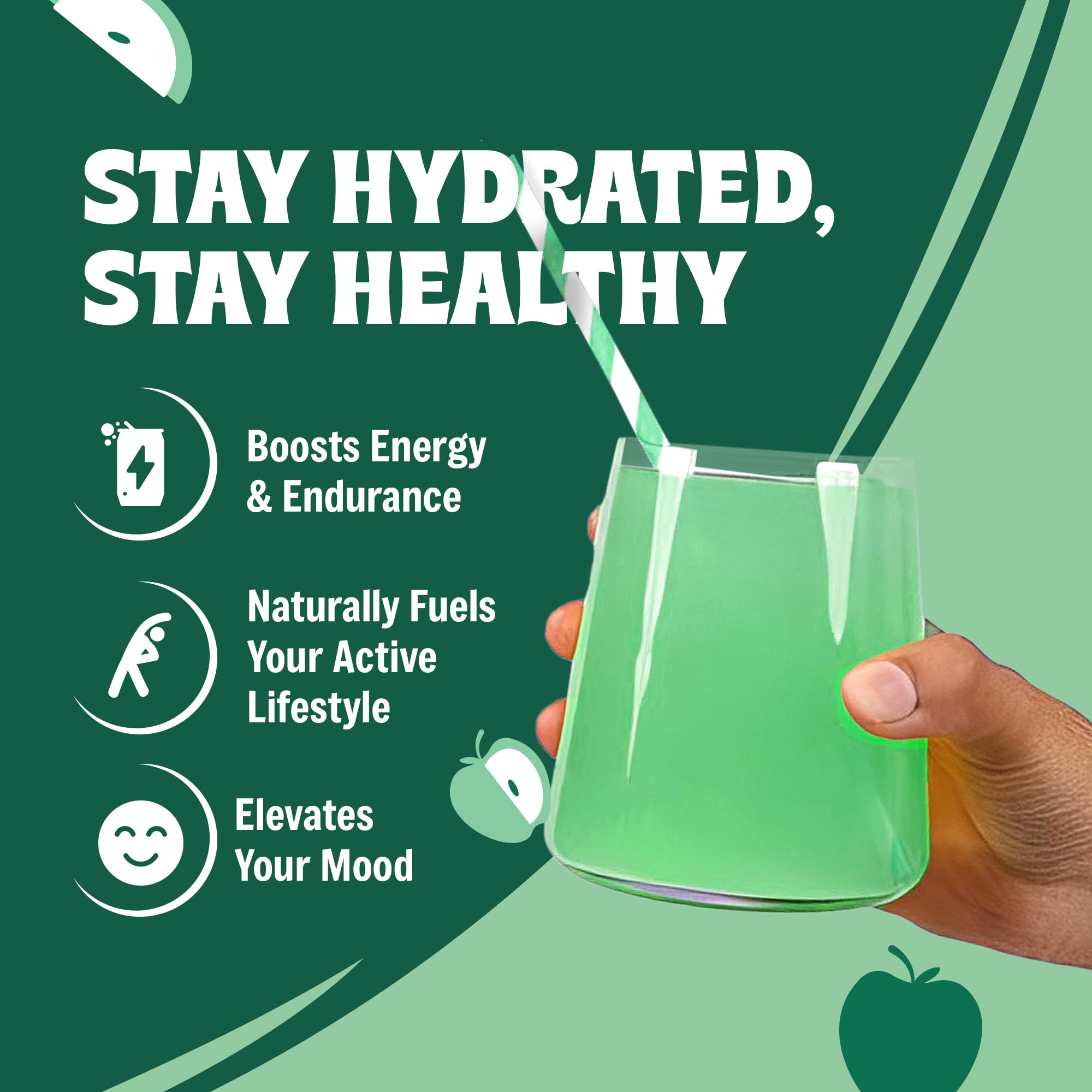 Vitalogix Naturals Crisp Apple electrolyte bottle close-up shows clean label for fasting-safe hydration