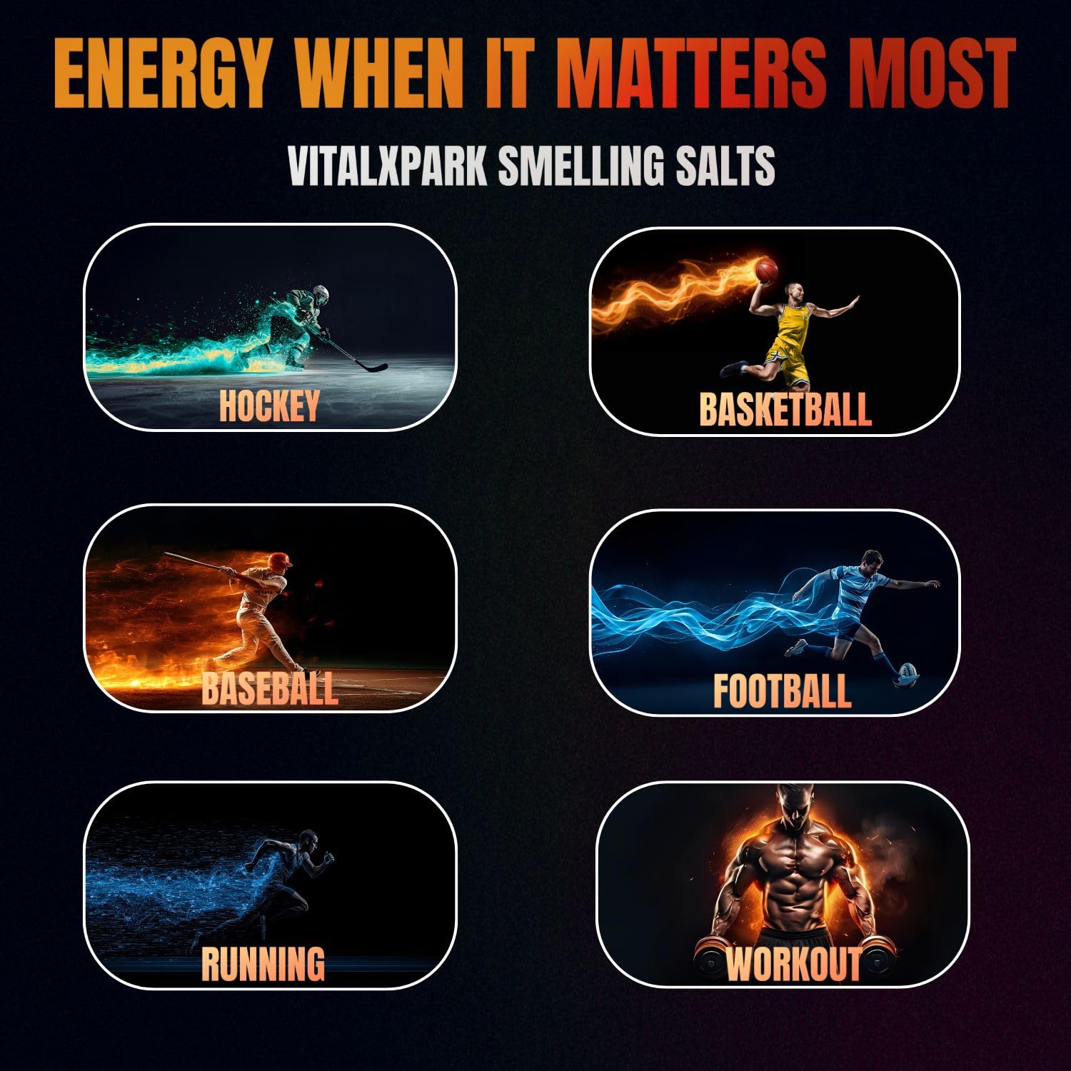 VitalXpark salts athlete prep scene depicts readiness before competitive workouts.