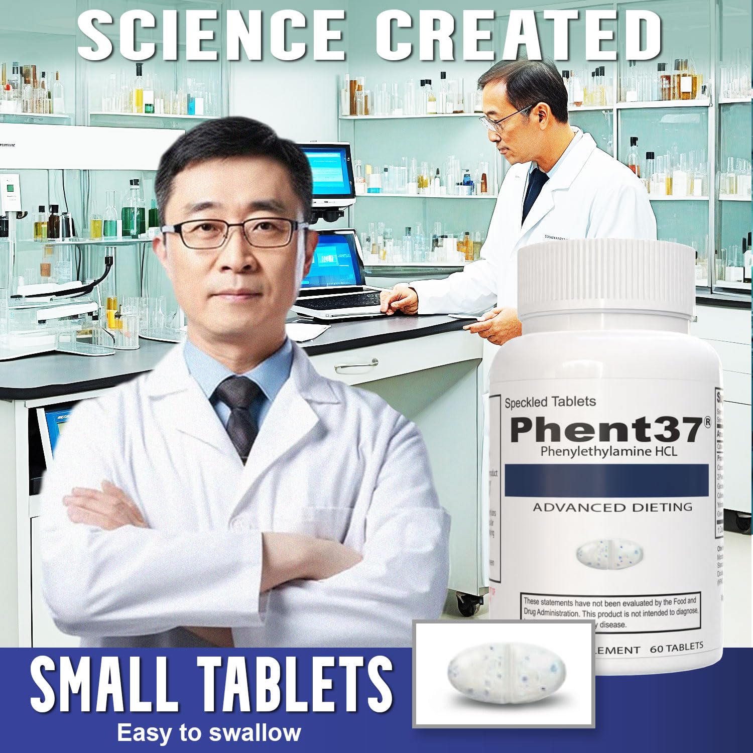 Product stack showing 60-tablet monthly supply.