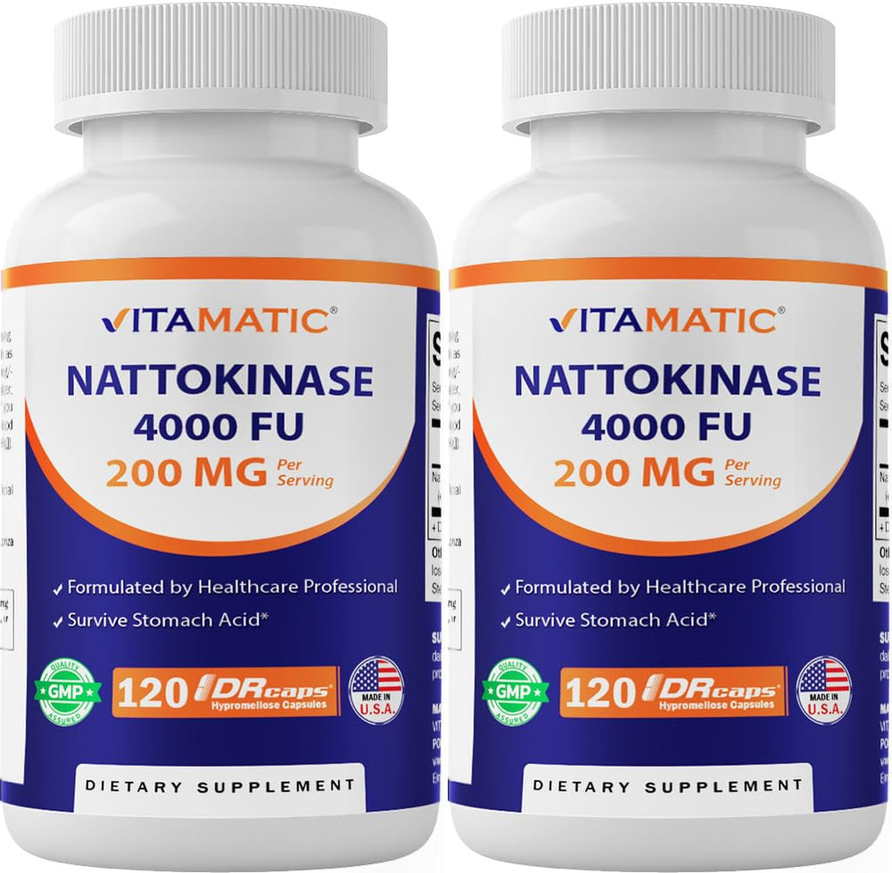 Vitamatic nattokinase 2-pack bottle front view