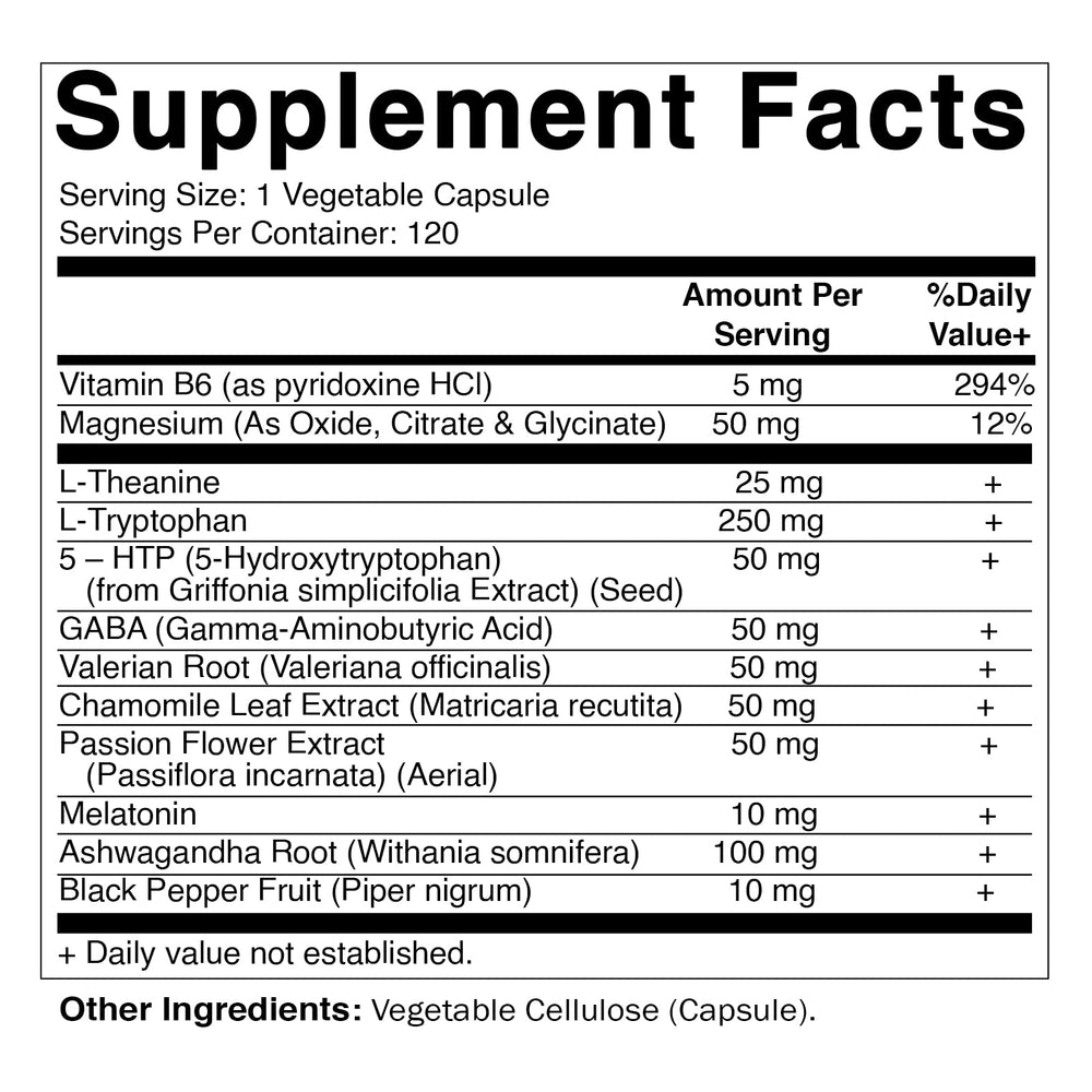 Close-up view of Vitamatic sleep aid capsules