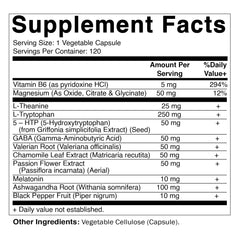 Close-up view of Vitamatic sleep aid capsules