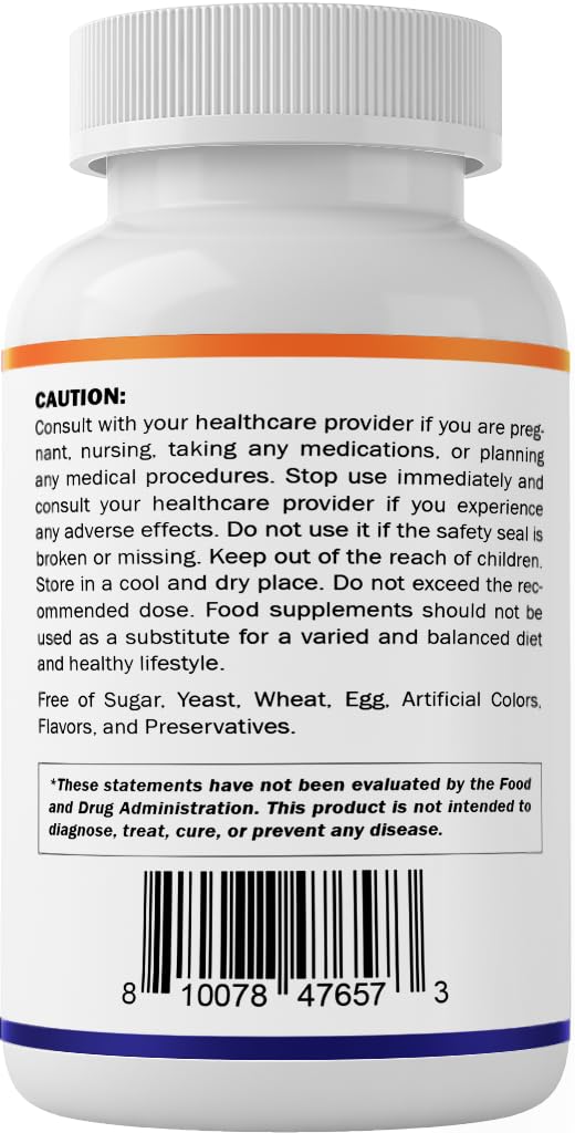 Vegetarian and soy-free alpha lipoic acid supplement packaging