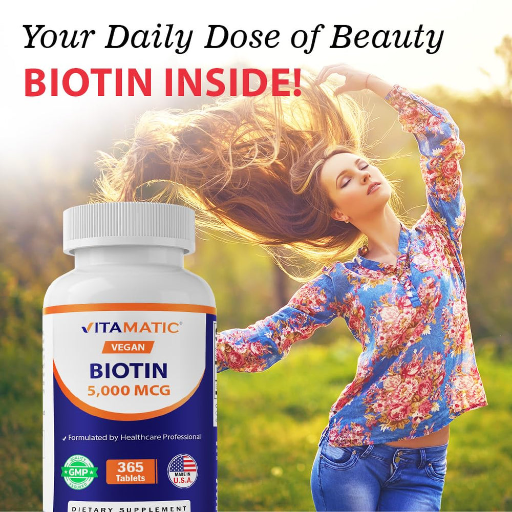 Made in USA GMP standards icon for Biotin