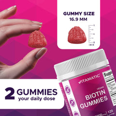 Vegan-friendly Biotin Gummies ingredients close-up