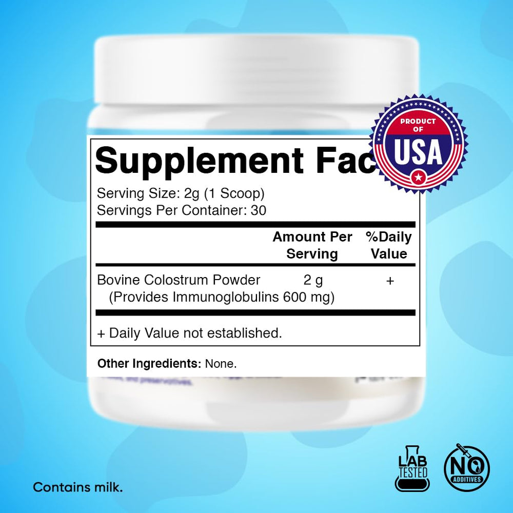 2-gram serving scoop with colostrum powder