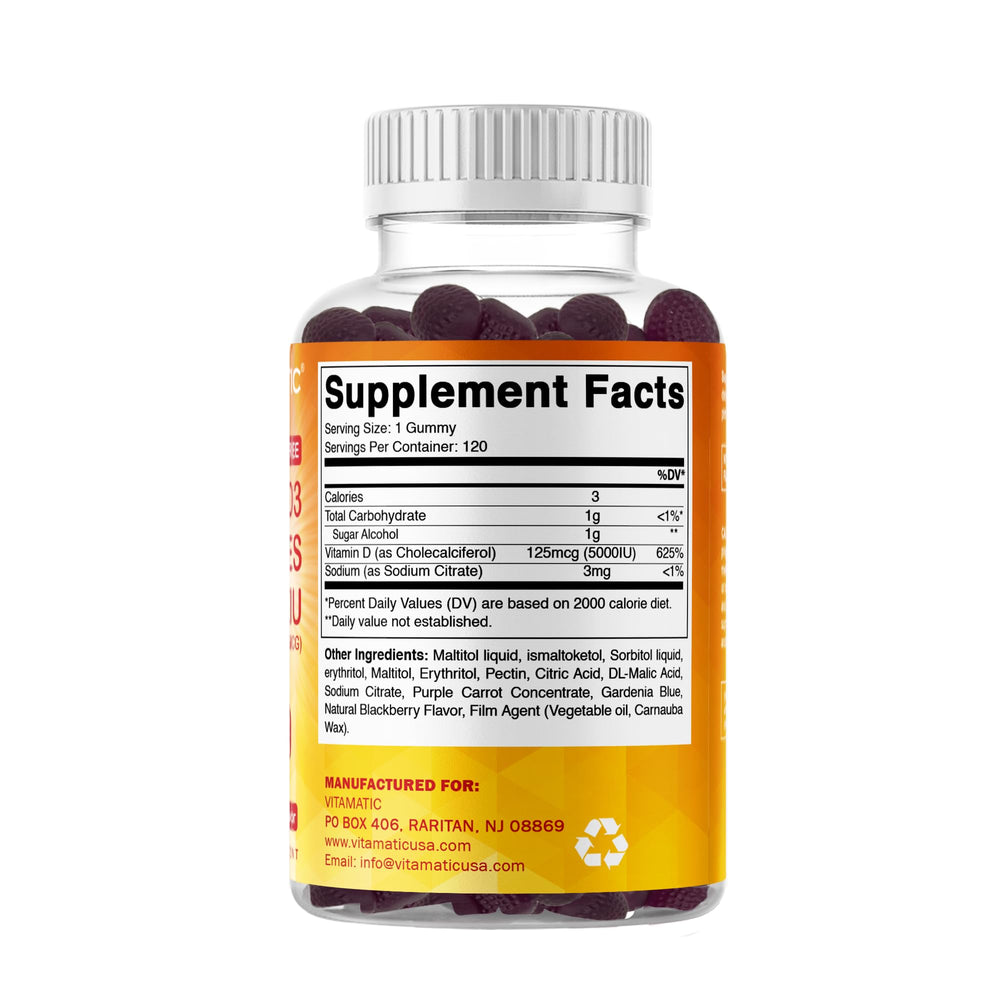 Gluten free icon for Vitamatic D3 gummies