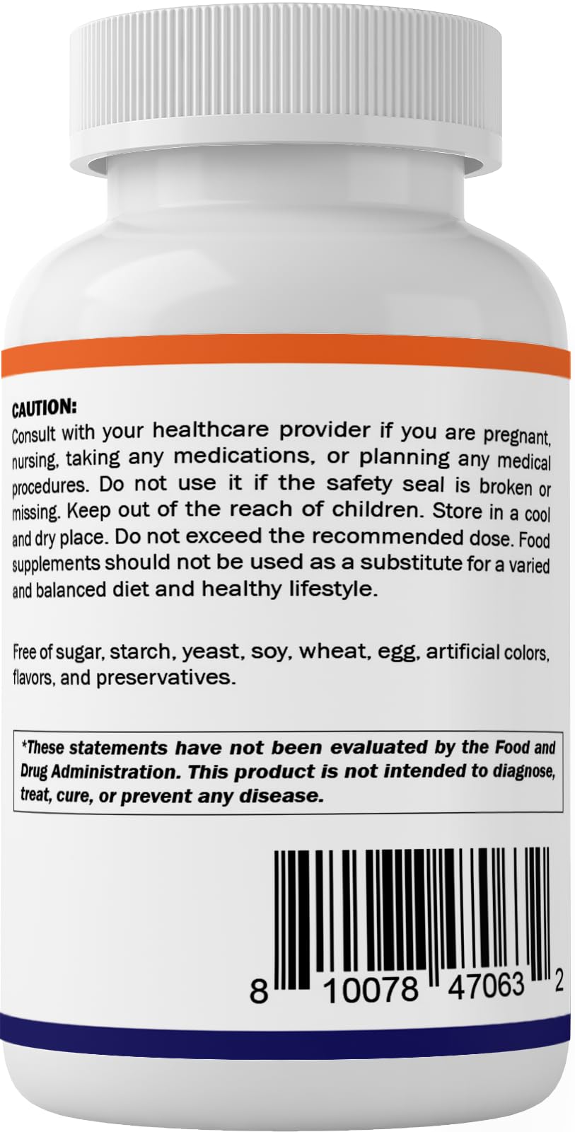 Made in USA GMP standards label for Vitamatic folic acid