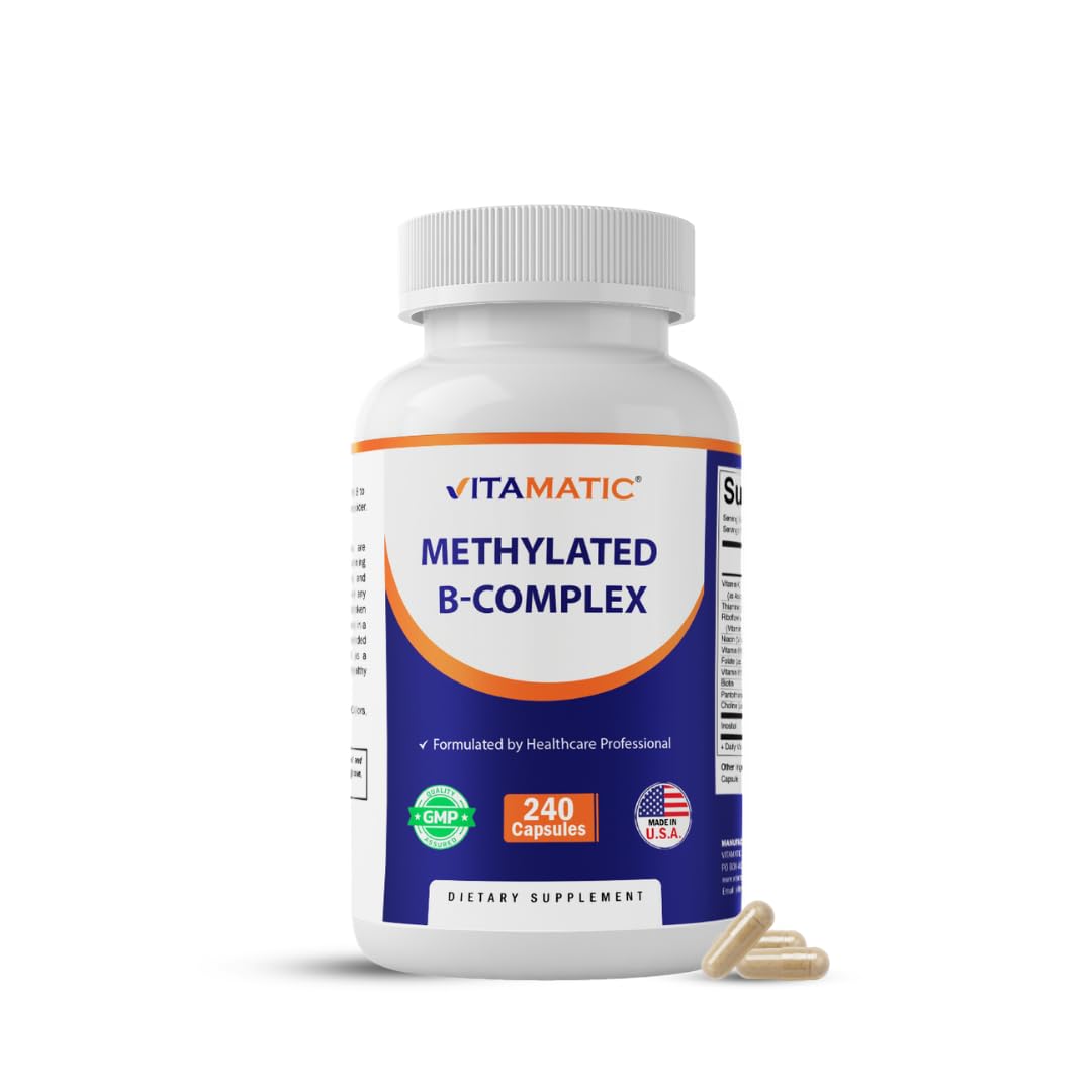 Vitamatic front bottle label showing product name and key benefits