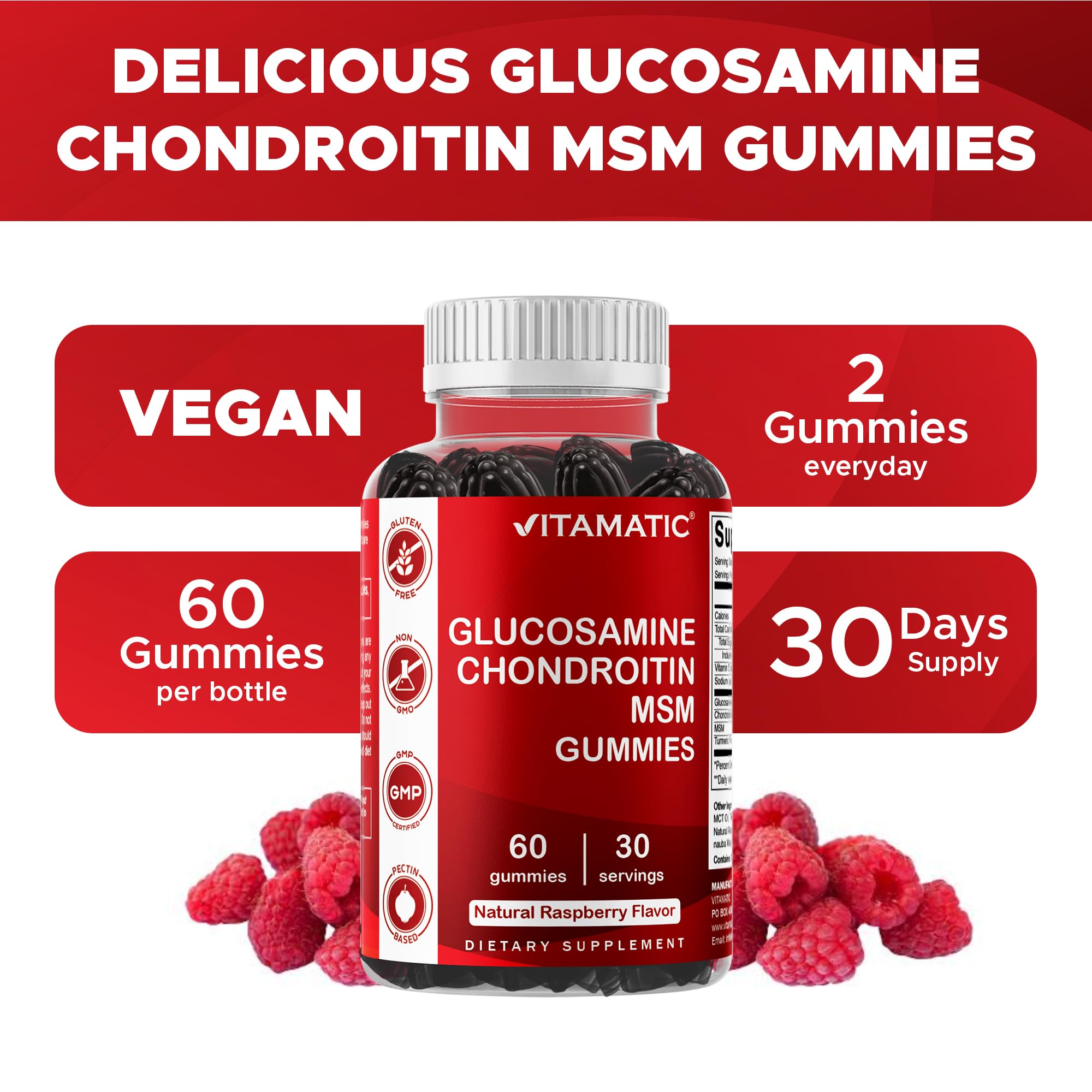 Close-up of fruit-flavored vegan gummies