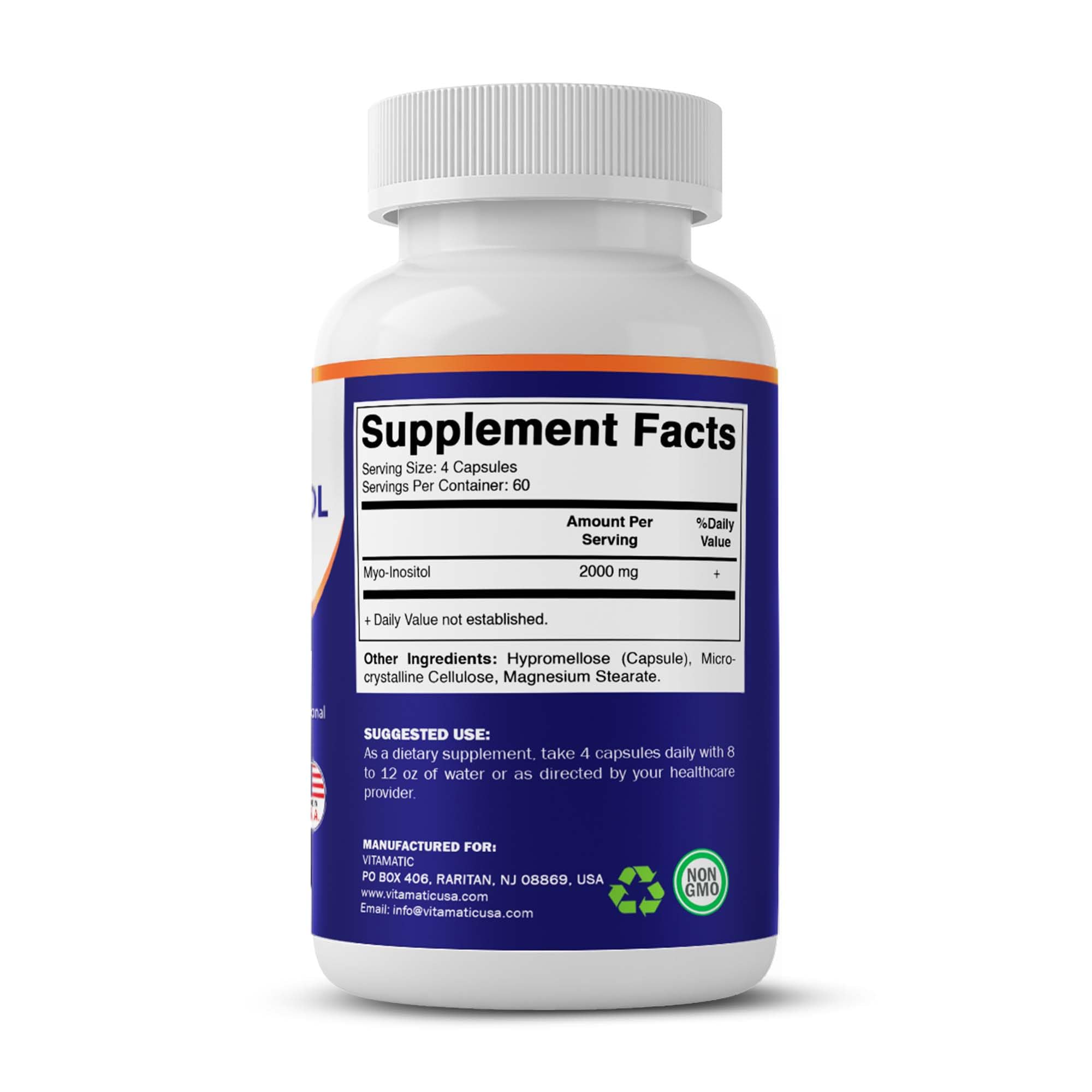 Vitamatic bottle on kitchen counter with glass of water showing morning routine benefit