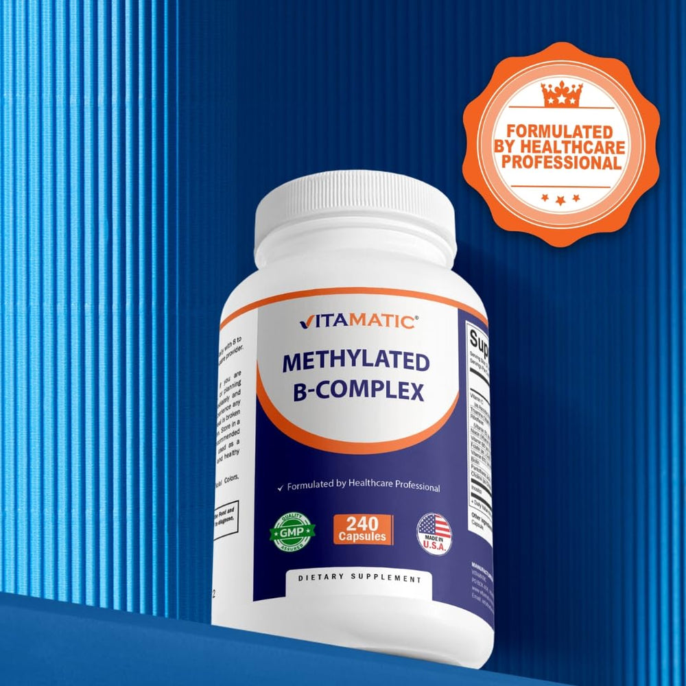 Vitamatic unfolded ingredient list highlighting active methylated forms