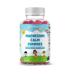 Vitamatic Kids Magnesium Calm Gummies bottle front view - 60 vegan count