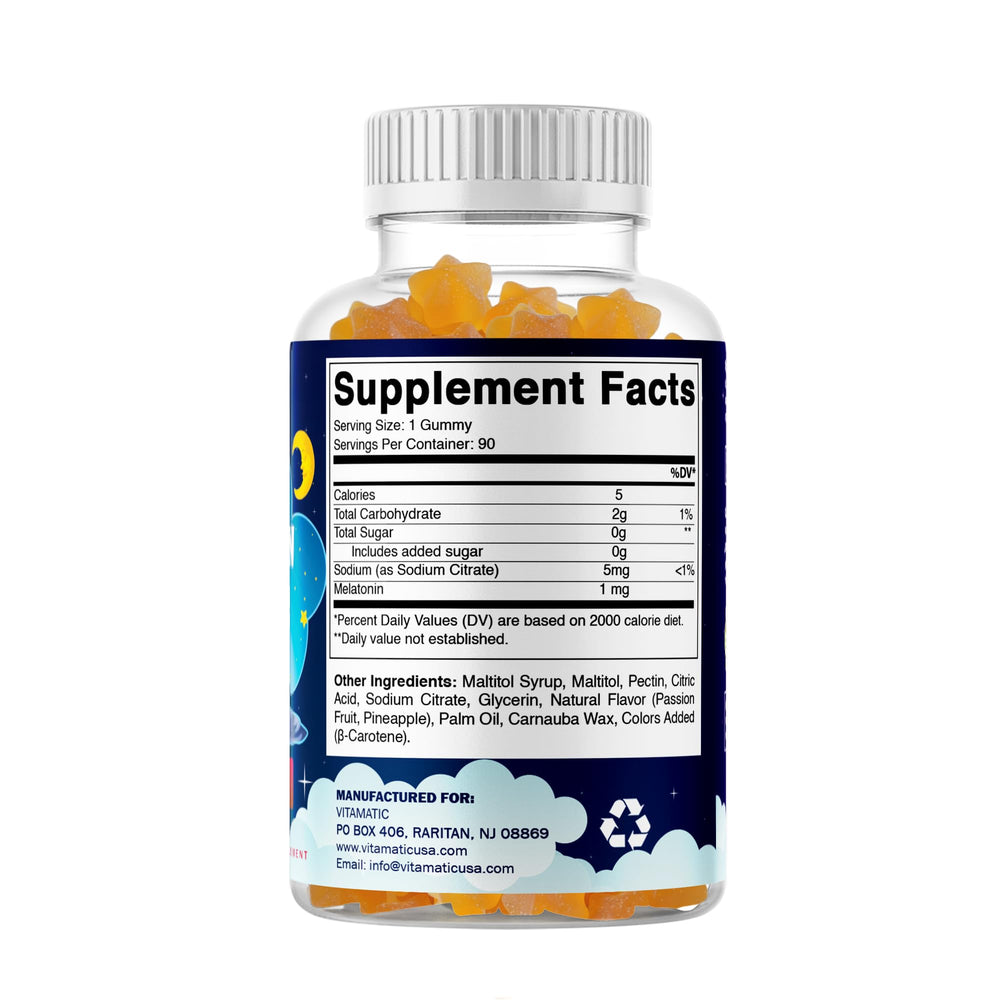 Back nutrition facts panel