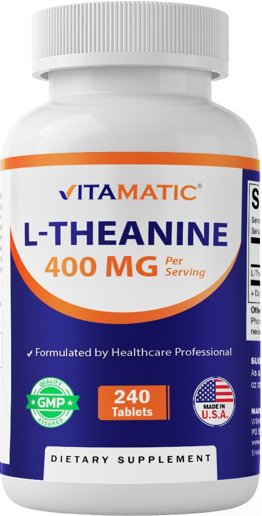 Vitamatic L-Theanine 400mg bottle