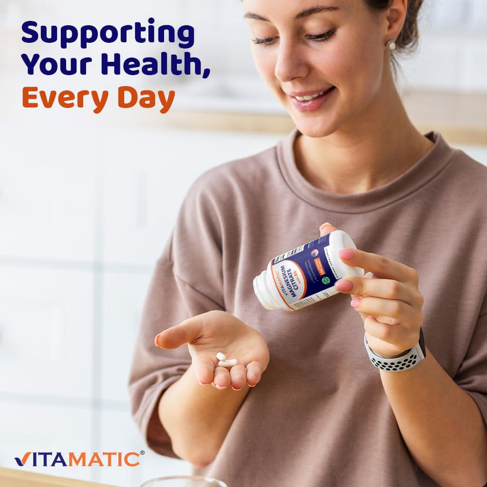 Vitamatic magnesium citrate packaging