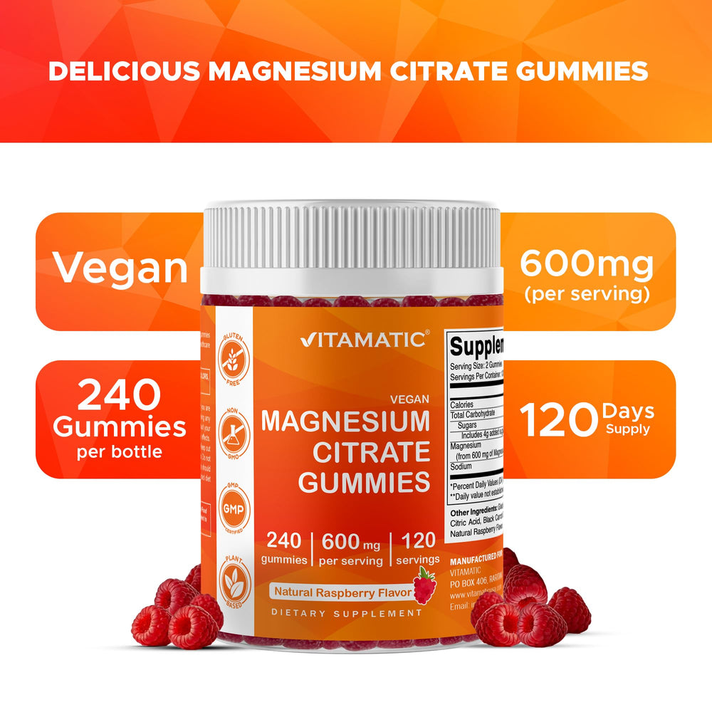 Ingredients: vegan-friendly pectin base for Vitamatic gummies