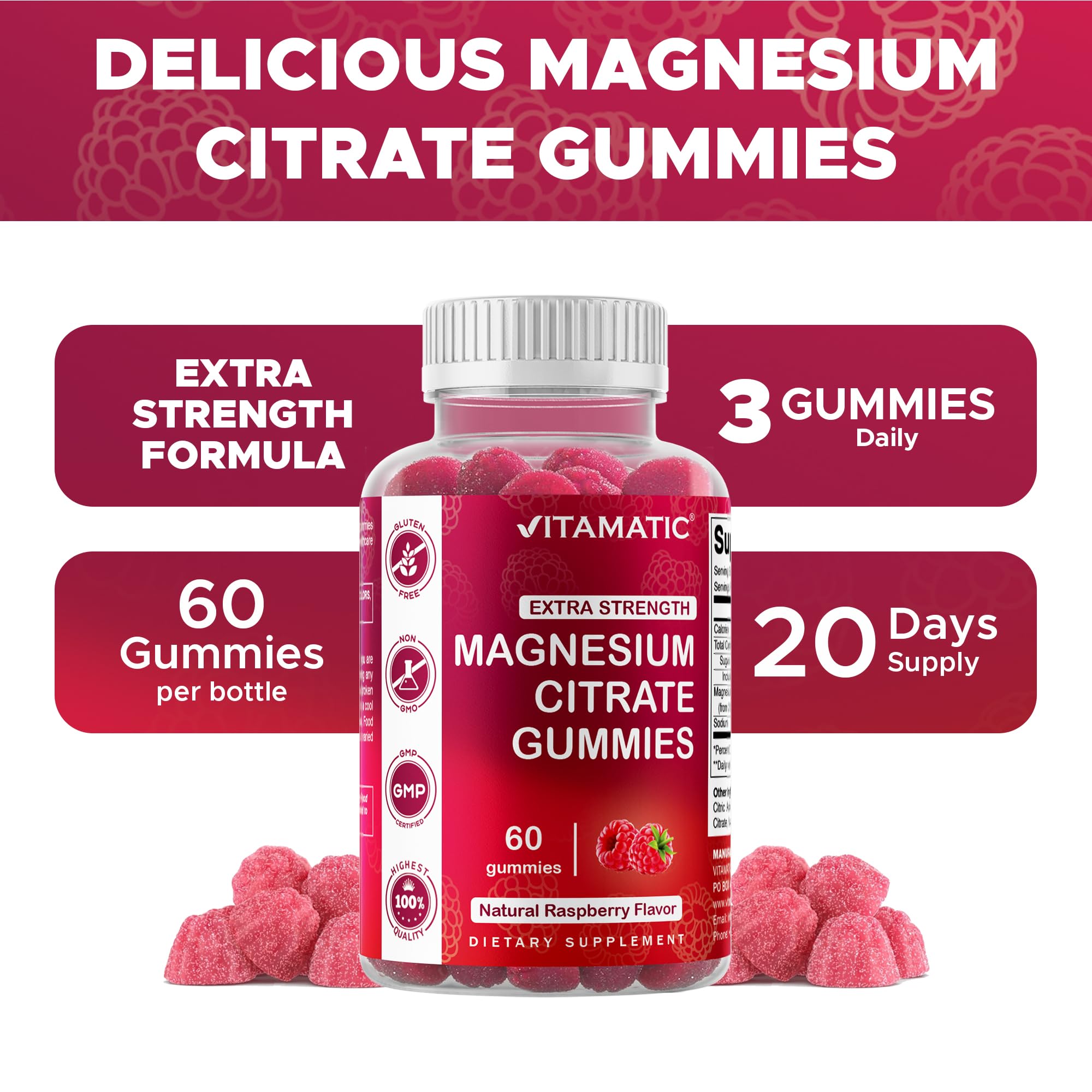 Vegan-friendly pectin-based magnesium gummies ingredients