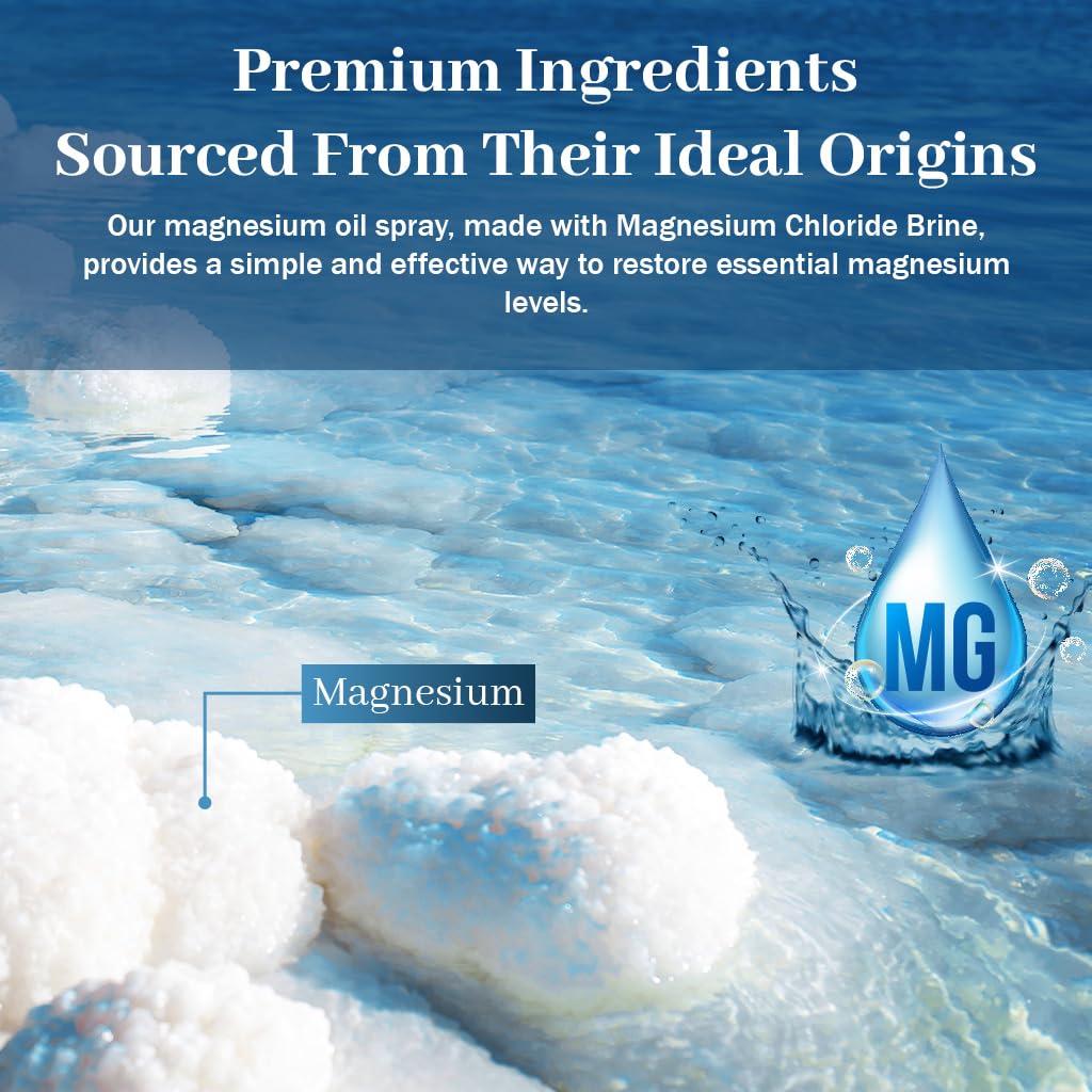 Vitamatic magnesium oil spray used for sleep relief