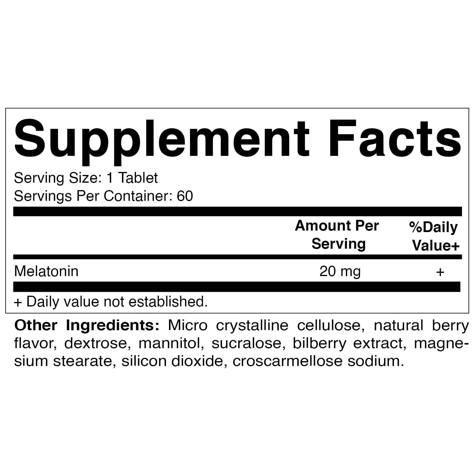 Vitamatic 2-Pack Melatonin 20 mg Packaging