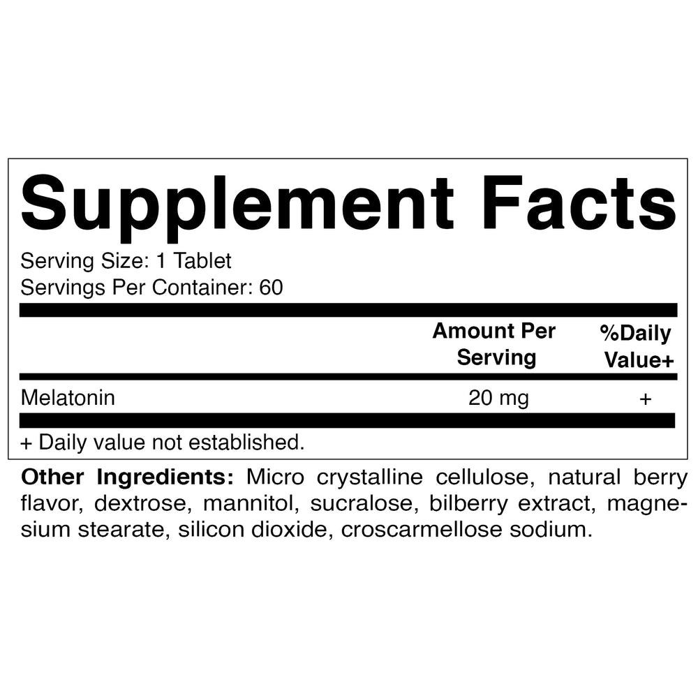 Vitamatic 2-Pack Melatonin 20 mg Packaging