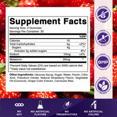 Close-up of blackberry-flavored Vitamatic Melatonin Gummies