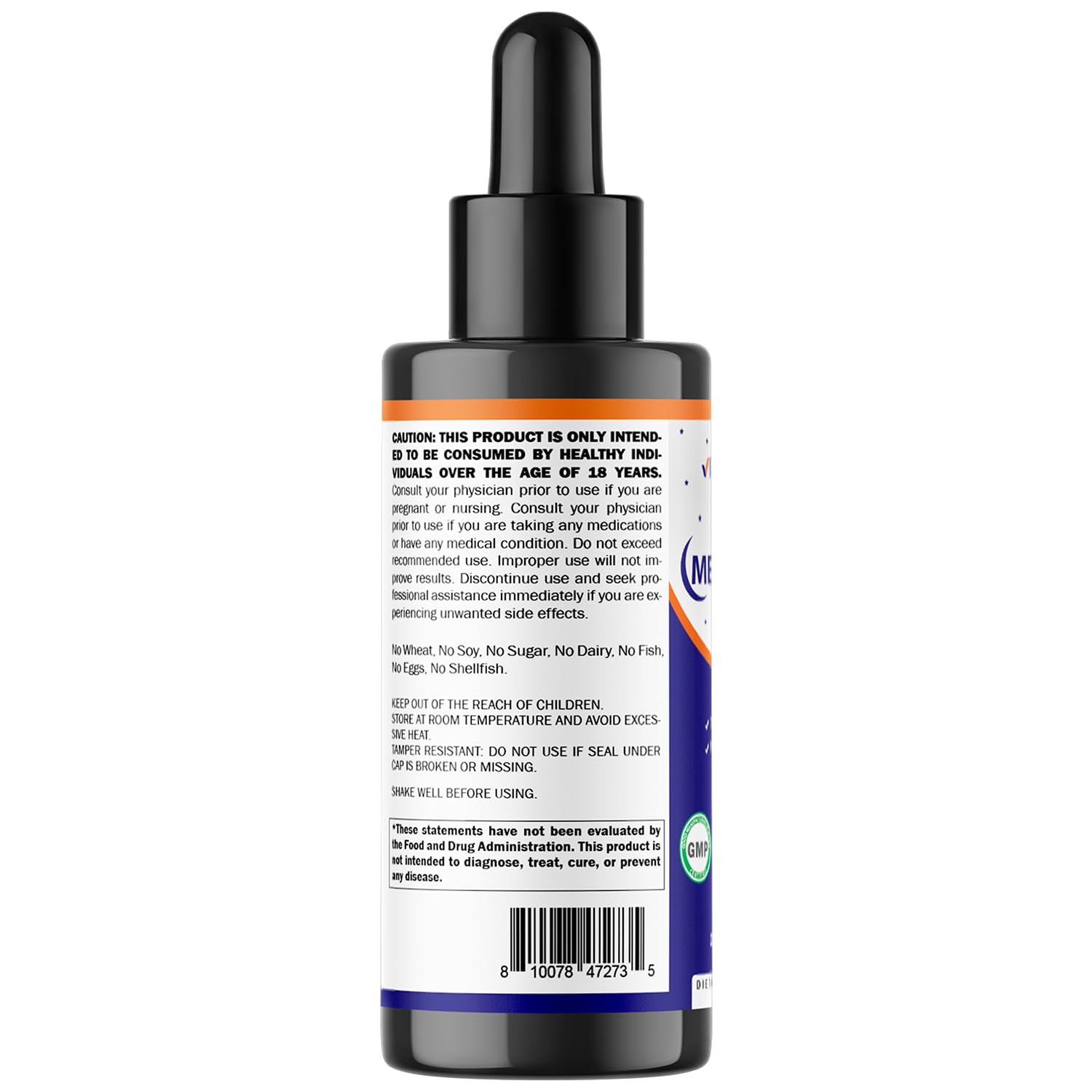 Close-up of berry flavor droplets in bottle