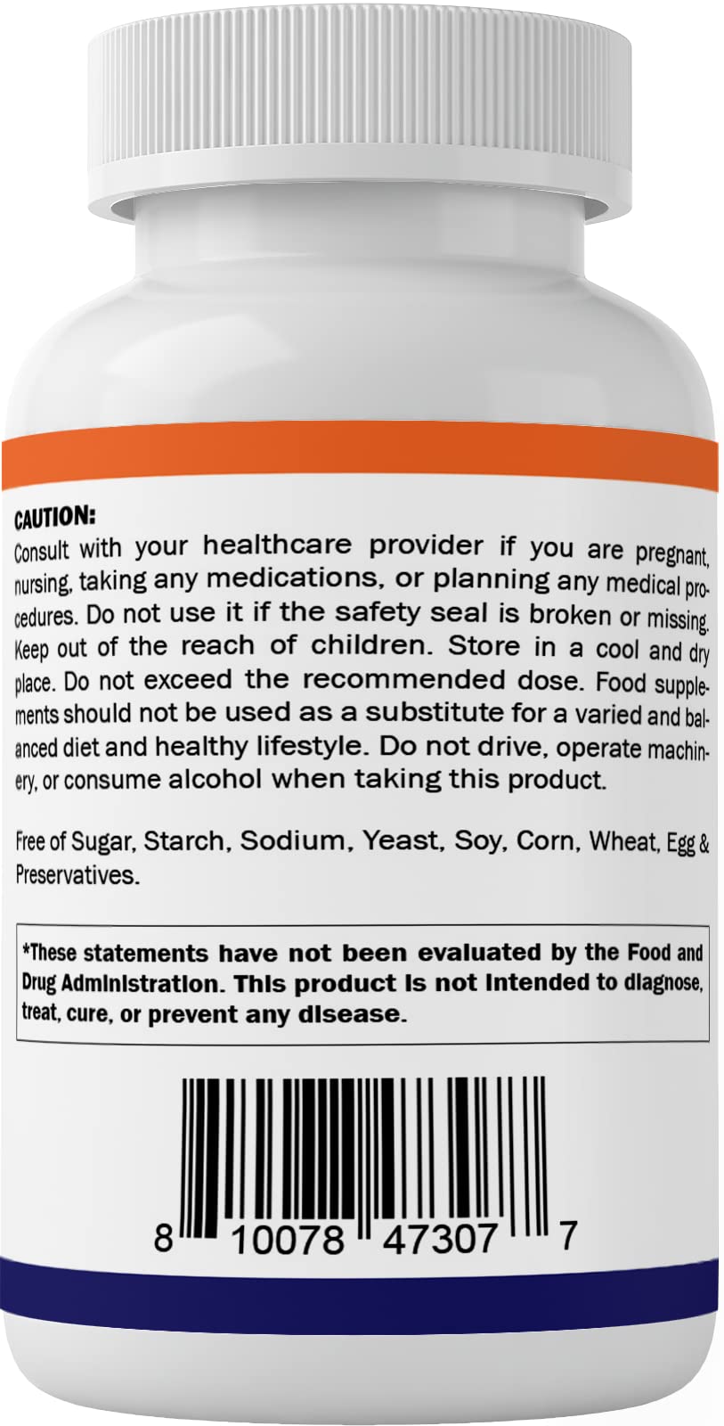 Bottle showing 365 tablets - 1 year supply