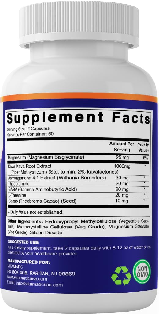 Mood, stress and sleep support supplement imagery