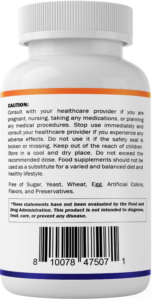 Close-up of Vitamatic NAC packaging label