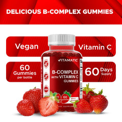 Vitamatic supplement facts label showing B-complex and vitamin C