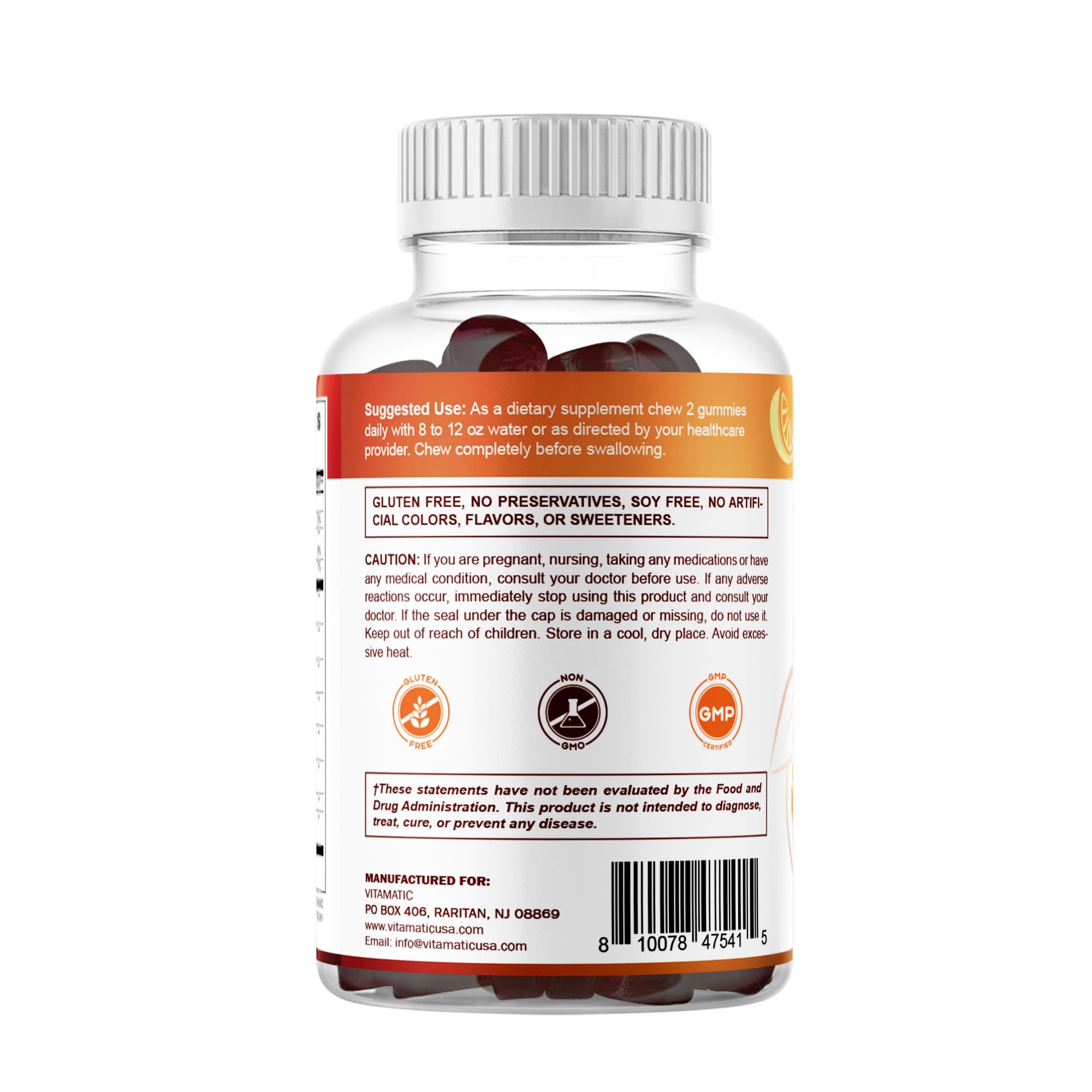 Vitamatic per-pack info card reinforces per-pack guidance for customers.