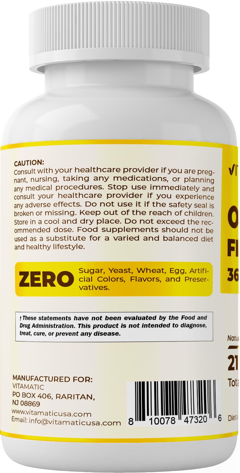 Purified fish oil from wild-caught deep-sea fish