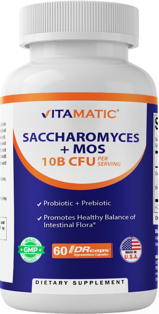 Vitamatic probiotic bottle front label