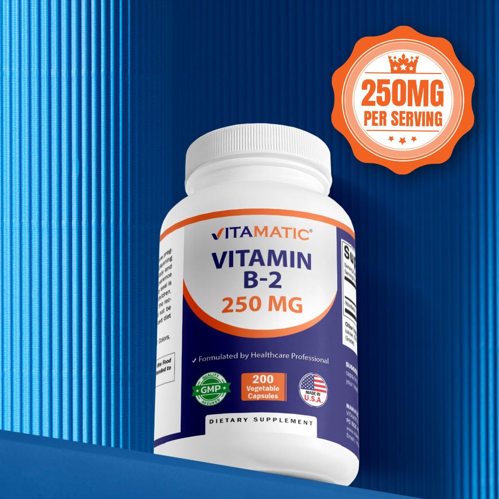 Made in USA and GMP certification on Vitamatic packaging