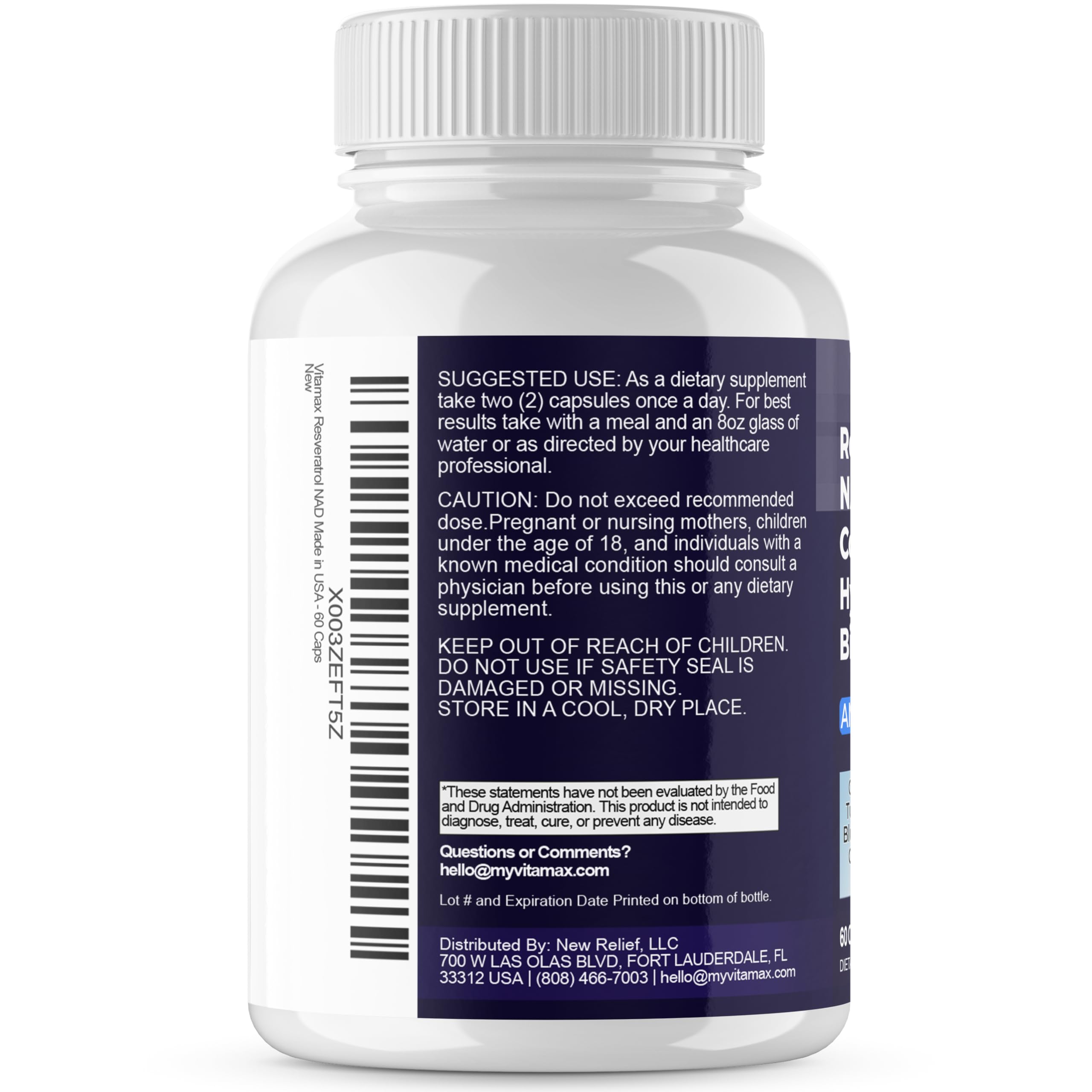 Blueberry and Grapeseed extract in Vitamax formula