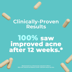 Close-up of VitaMedica Clear Skin Vitamin Formula capsules