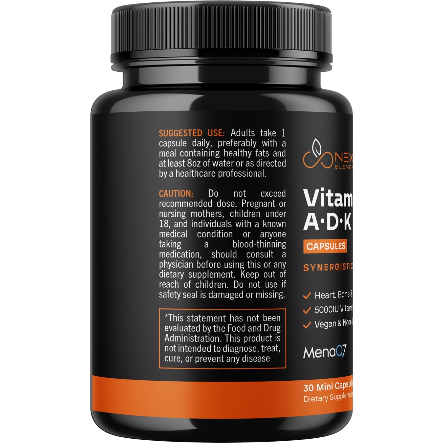 Product packaging for High Absorption ADK Vitamin Supplement