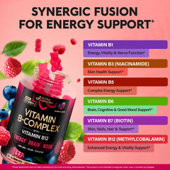 60-count vegan Vitamin B-Complex Gummies bottle