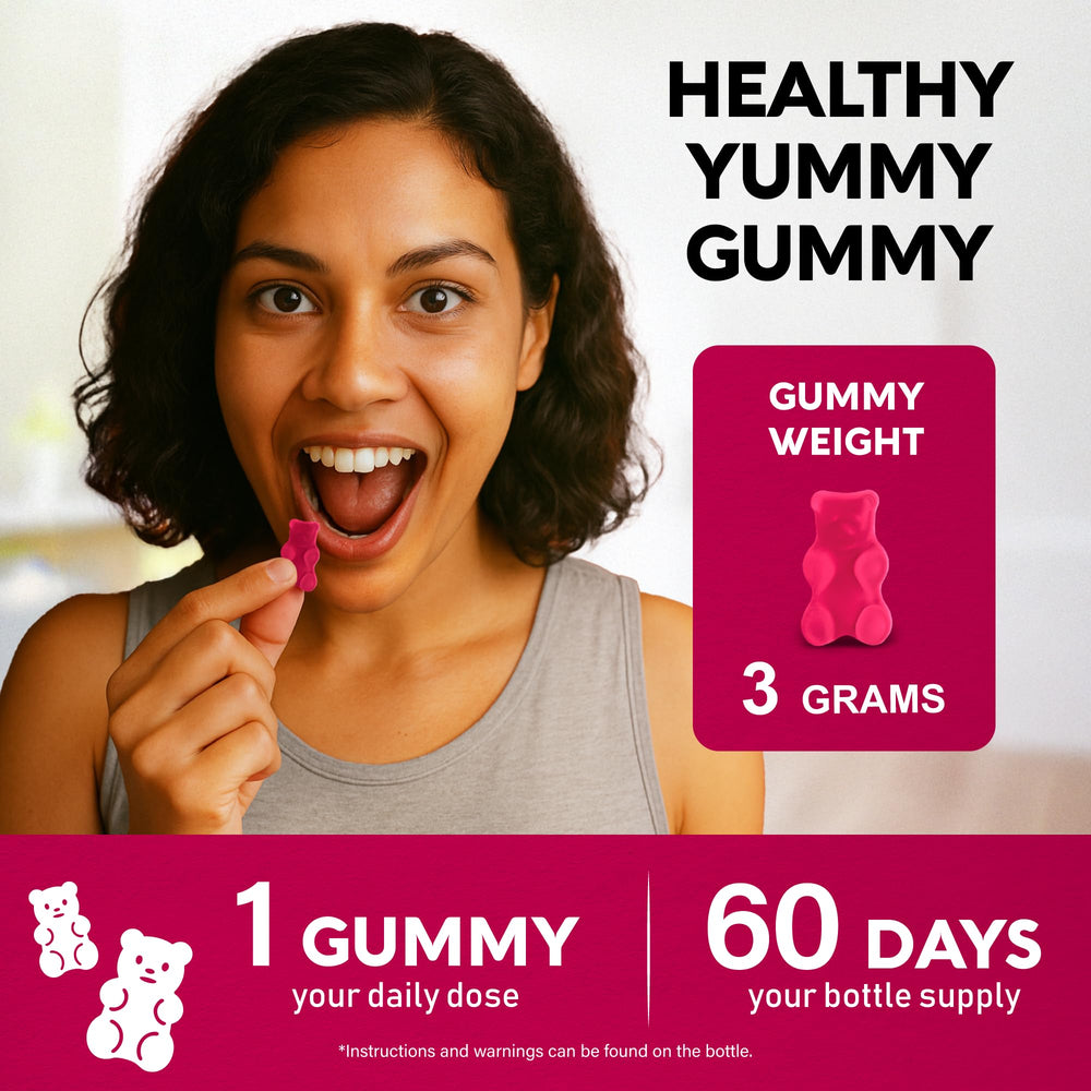 Gummies promoting energy, brain and mood support
