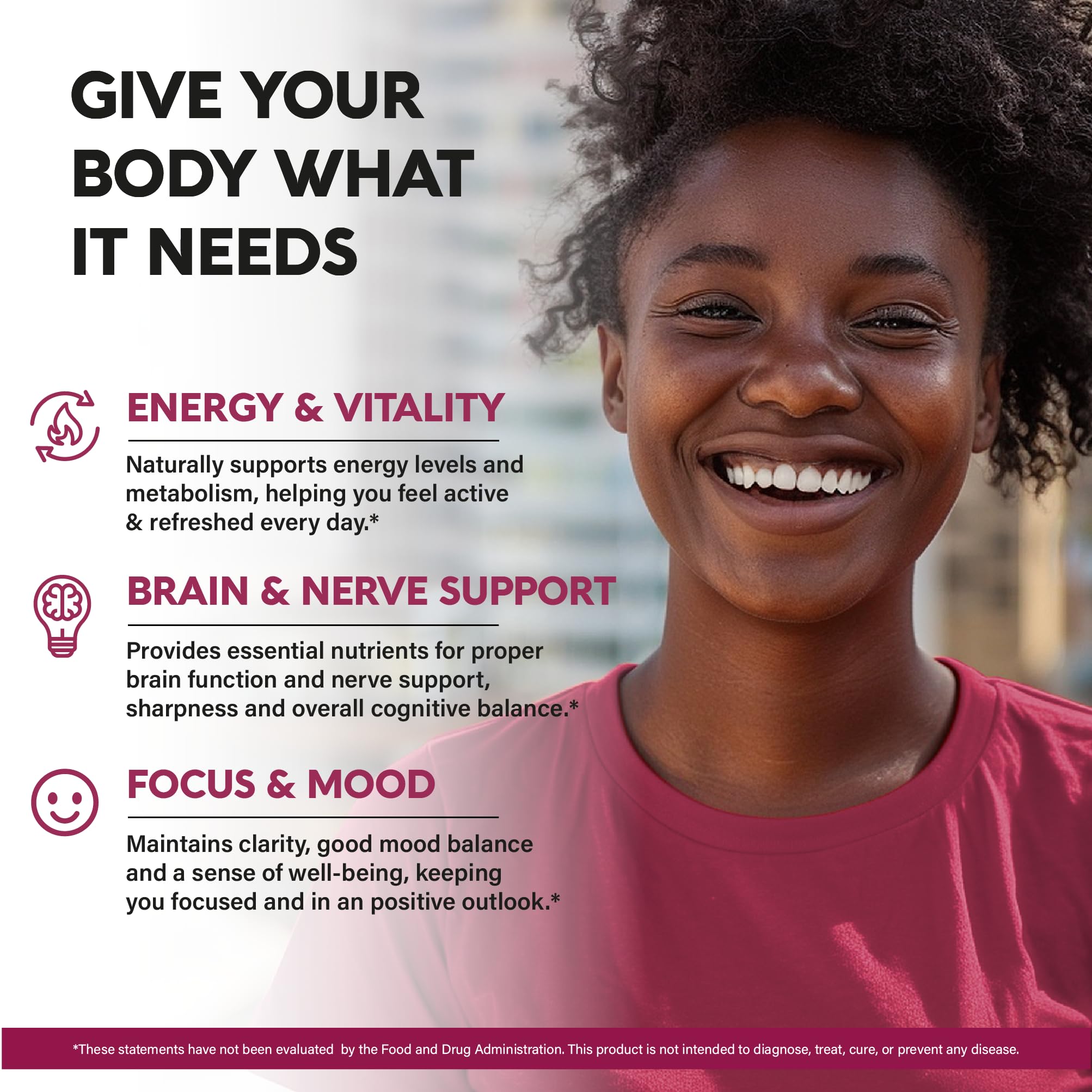 Close-up of Vitamin B Complex label