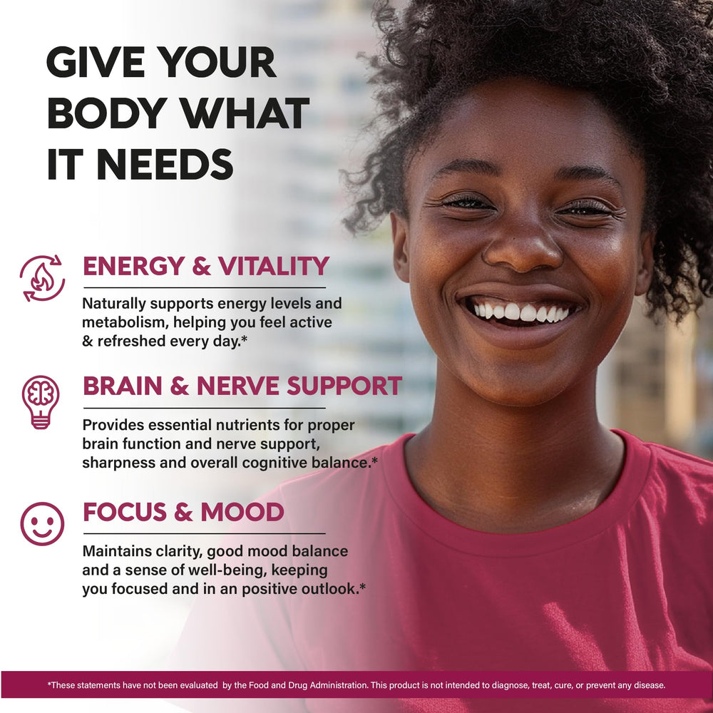 Close-up of Vitamin B Complex label