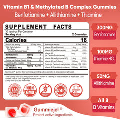 Boxed Vitamin B1 methylated complex gummies packaging