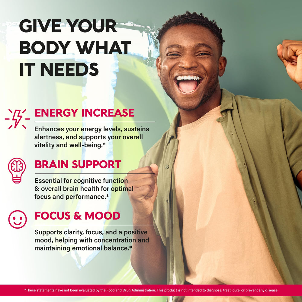 Berry-flavored Vitamin B12 sublingual spray label