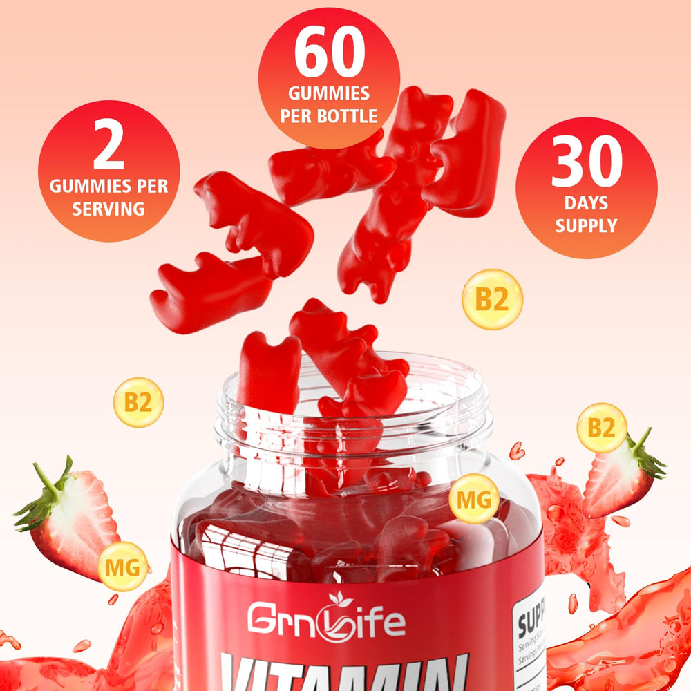 Vitamin B2 Gummies bottle packaging