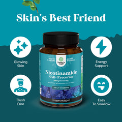 Nicotinamide 500mg flush-free niacin image