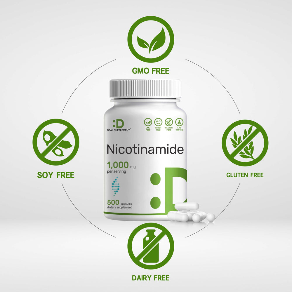 Non-GMO Vitamin B3 Nicotinamide bottle