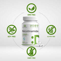 Non-GMO Vitamin B3 Nicotinamide bottle