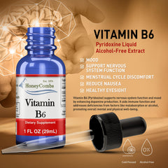 Ingredients label for Vitamin B6 Pyridoxine liquid drops